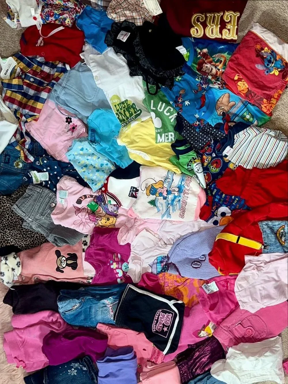 HUGE 59 Piece Kids Clothing Bundle! Sizes 6/12m-6T